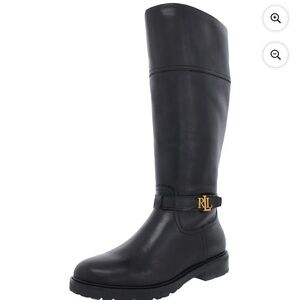 Lauren by Ralph Lauren Women's Everly Wide Calf Riding Boots
